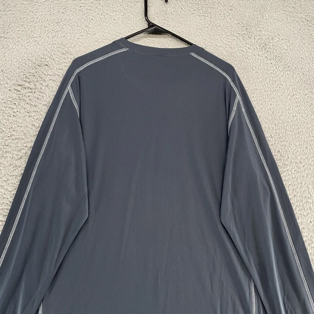Alo‎ Shirt Mens 2XL Gray Rash Guard Athletic Workout Running Performance